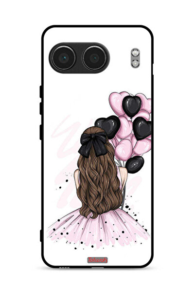 Tolwak غطاء حماية لهاتف OnePlus Nord 4 5G برسومات فتاة تحمل بالونات