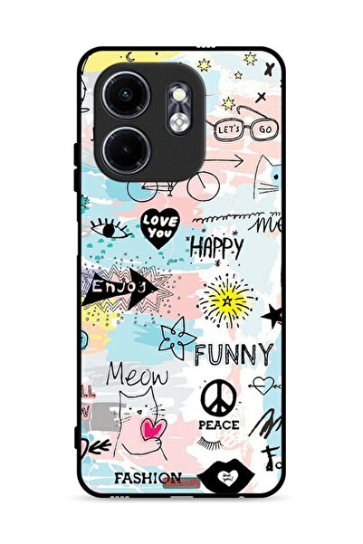 Tolwak غطاء حماية لهاتف Infinix Smart 9 4G يحمل شعار Love You