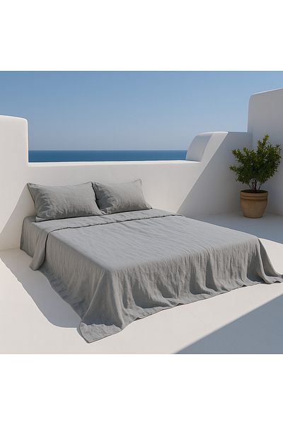 CHİLL Double Muslin Sheet Set |   100% Organic Cotton |   2 Pillowcases + Sheet |   240X260Cm