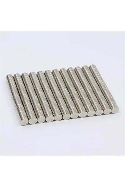 Mu Art Ahşap Round Neodymium Magnet Magnet - 6 mm Diameter - 3 mm Thickness - 8 Pieces