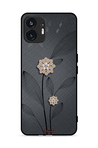 Tolwak Nothing Phone (2) 5G Protective Case Cover Diamond Flowers Art