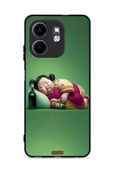 Tolwak غطاء حماية لهاتف إنفينيكس سمارت 9 4G بتصميم فتاة سمينة