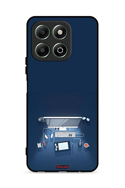 Tolwak غطاء حماية لجهاز Honor X6b 4G - فن مكتب الكمبيوتر