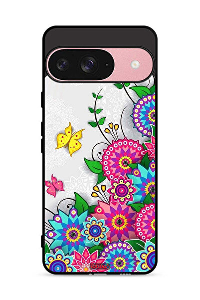 Tolwak غطاء حماية لجهاز جوجل بيكسل 9 بنقشة زهور ماندالا