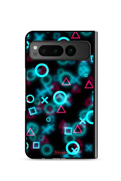 Tolwak غطاء حماية لجهاز جوجل بيكسل فولد 5G بأيقونات لعبة الحبار الصغيرة