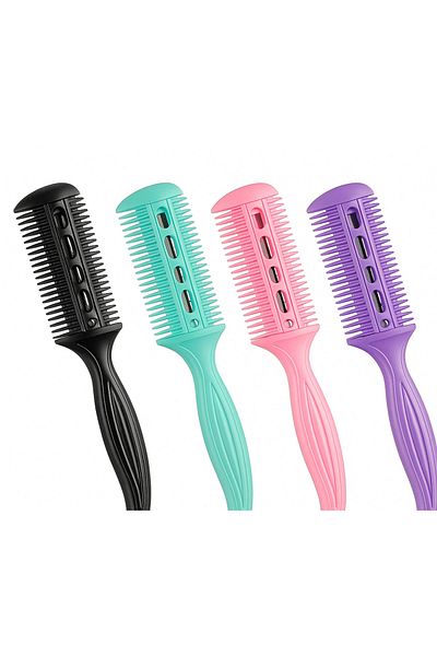 mirenza cosmetic 2 Razor Pink Hair Razor Comb Type |   Hairdresser Barber Shaving Razor |   Hair Cutting Apparatus