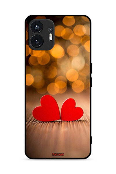 Tolwak غطاء حماية لهاتف Nothing Phone (2) 5G بتصميم قلبين جميلين