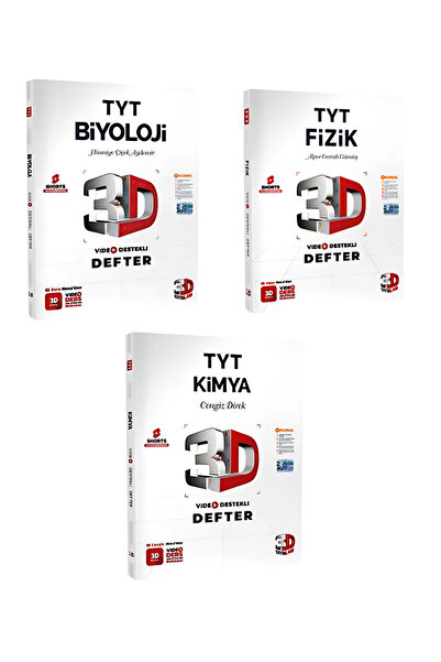 3D Yayınları 2026 3d Tyt Fen Bilimleri Set ( Vdd Biyoloji Vdd Kimya Vdd Fizik)