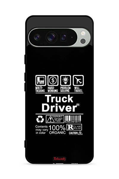 Tolwak غطاء حماية لجهاز Google Pixel 9 Pro، ملصق سائق شاحنة