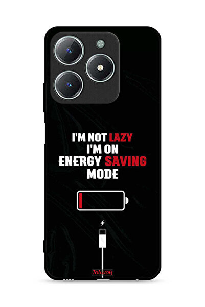 Tolwak غطاء حماية لهاتف Realme C63 4G أنا لست كسولاً، أنا في وضع توفير الطاقة