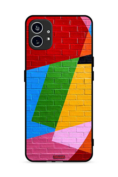 Tolwak غطاء حماية لهاتف Nothing Phone (1) 5G برسومات جدارية ملونة