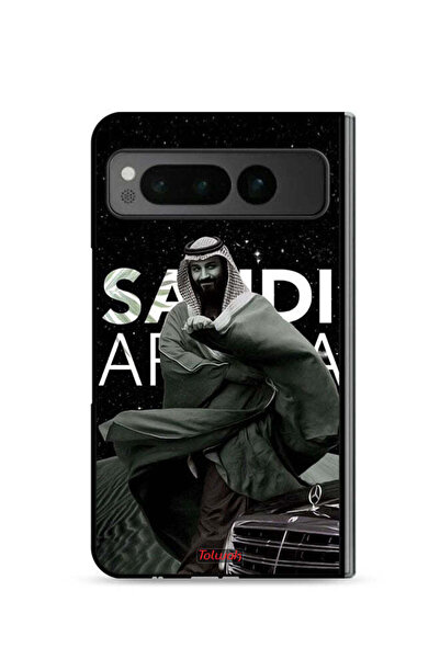 Tolwak غطاء حماية لهاتف جوجل بيكسل فولد 5G ولي العهد الأمير محمد بن سلمان