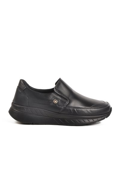 AYAKMOD Black Genuine Leather Men's Casual Shoes C410 m