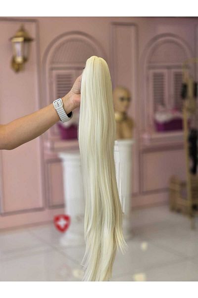 LOLLY PONY ذيل حصان من الألياف الاصطناعية مع مشبك مشبك