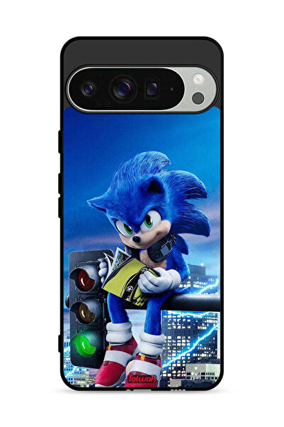 Tolwak غطاء حماية لجهاز Google Pixel 9 Pro XL بطبعة Sonic Reading