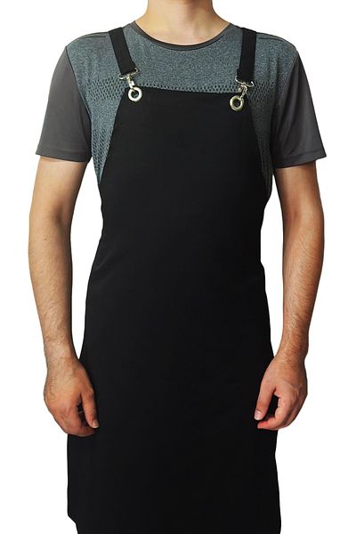 Ant Rotagrup Üniforma ve İş Elbiseleri Cross Tie Pocketless Black "Cross - Back" Kitchen Restaurant Chef Apron
