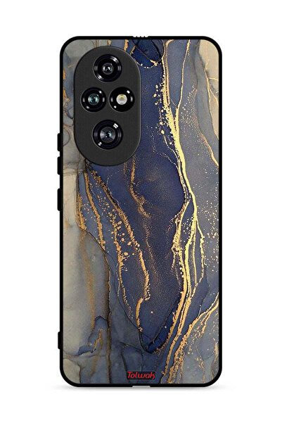 Tolwak غطاء حماية لهاتف Honor 200 Pro 5G بنمط رخامي لامع