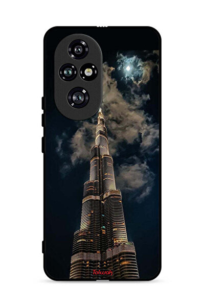 Tolwak غطاء حماية لهاتف Honor 200 Pro 5G برج خليفة في الليل