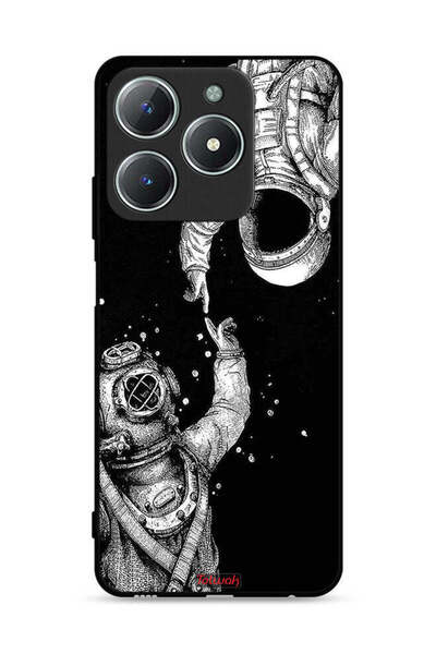 Tolwak غطاء حماية لهاتف Realme C63 4G بتصميم رواد فضاء