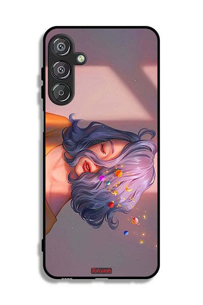 Tolwak Samsung Galaxy F16 5G Protective Case Cover Girl And Space Art