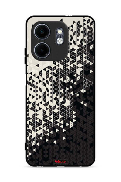 Tolwak غطاء حماية لهاتف Infinix Smart 9 4G بنمط مثلث فني رقمي