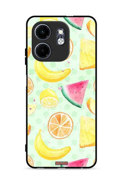 Tolwak غطاء حماية لهاتف إنفينيكس سمارت 9 4G برسومات فواكه وألوان مائية