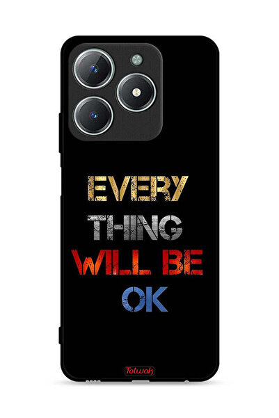 Tolwak غطاء حماية لهاتف Realme C61 4G كل شيء سيكون على ما يرام