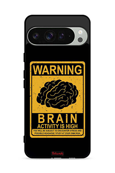 Tolwak غطاء حماية لجهاز Google Pixel 9 Pro يحذر من ارتفاع نشاط الدماغ