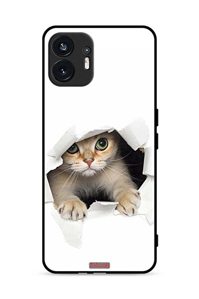 Tolwak Nothing Phone (2) 5G Protective Case Cover Cat Appearing