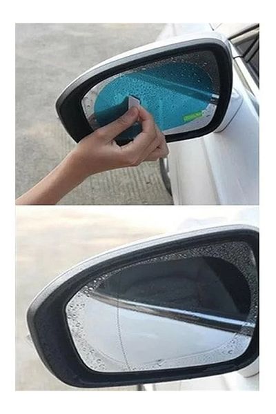 ShopZum Car Rainproof Slider Film - Vehicle Exterior Rearview Mirror Easy Vision and Anti-Fog