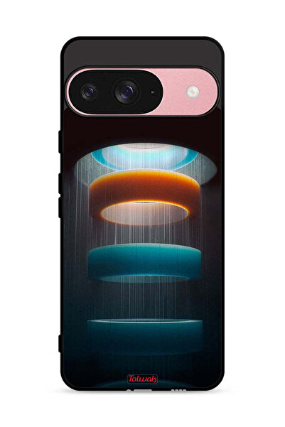 Tolwak غطاء حماية لجهاز Google Pixel 9 بنمط حلقات فنية