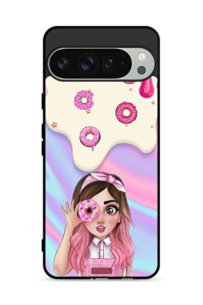 Tolwak غطاء حماية لهاتف Google Pixel 9 Pro XL يحمل صورة دونات