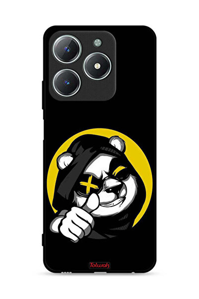 Tolwak غطاء حماية لهاتف Realme C61 4G بتصميم قطة مارشميلو لطيفة