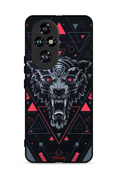 Tolwak غطاء حماية لهاتف Honor 200 Pro 5G بتصميم الذئب المتمرّد