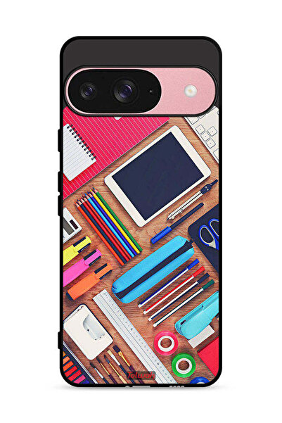 Tolwak غطاء حماية لجهاز Google Pixel 9 بتصميم فتاة هواية مكتبية