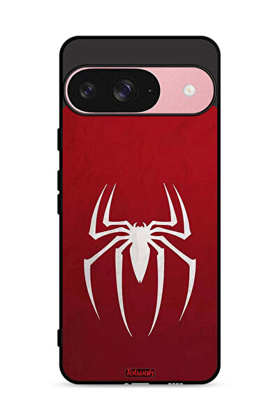 Tolwak غطاء حماية لجهاز Google Pixel 9 بتصميم أيقونة العنكبوت