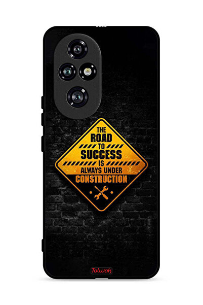 Tolwak غطاء حماية لهاتف Honor 200 Pro 5G الطريق إلى النجاح دائمًا قيد الإنشاء