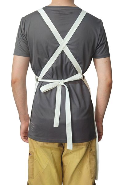Ant Rotagrup Üniforma ve İş Elbiseleri Cross Tied Pocketless Ecru "Cross - Back" Kitchen Restaurant Chef Apron