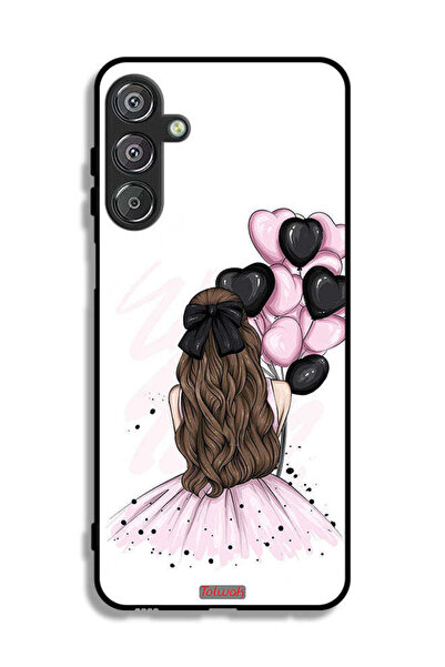 Tolwak غطاء حماية لهاتف سامسونج جالاكسي F16 5G يحمل صورة فتاة تحمل بالونات