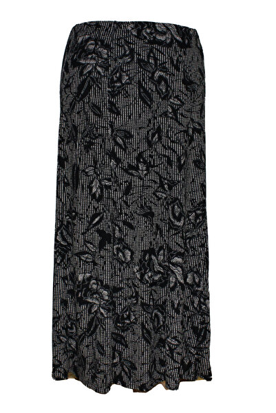 HESNA Γυναικείο μέγεθος Battal 8 τεμαχίων ποιοτική ελαστική μαύρη φούστα μοτίβο 08