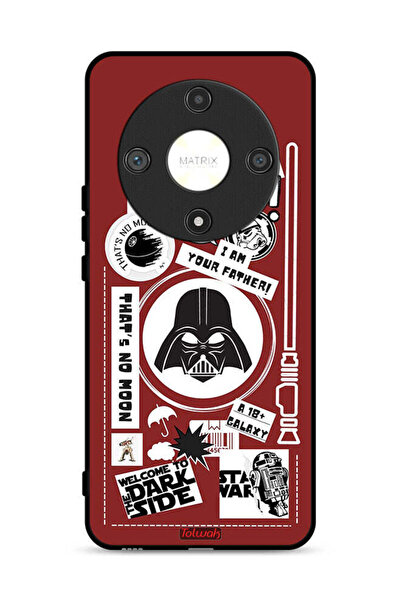 Tolwak غطاء حماية لهاتف Honor X9b 5G بملصق "مرحبًا بكم في الجانب المظلم"