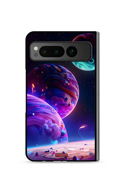 Tolwak غطاء حماية لجهاز جوجل بيكسل فولد 5G بنمط كوكبي