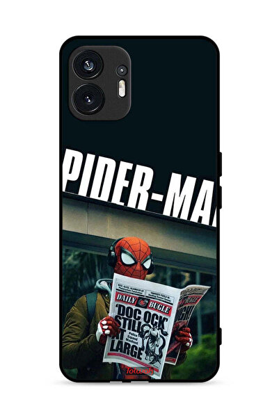 Tolwak Nothing Phone (2) 5G Protective Case Cover Spiderman Reading Newspaper