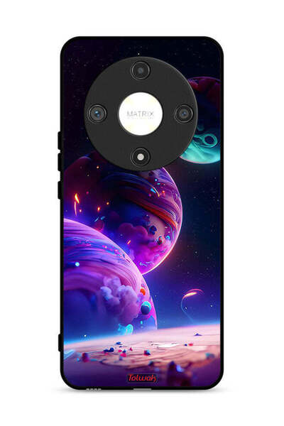 Tolwak غطاء حماية لهاتف Honor X9b 5G بنمط كوكبي