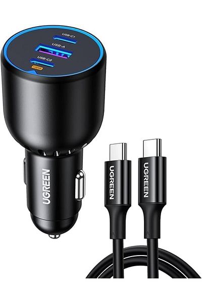 Ugreen Auto-snellader met 3 poorten 130W EC705