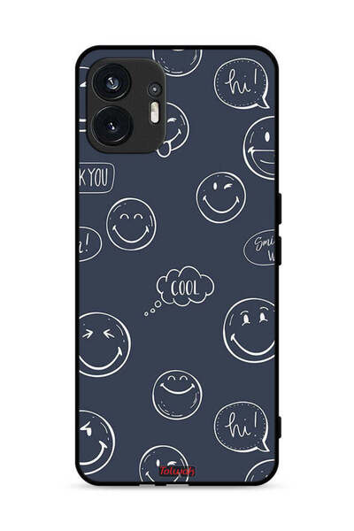 Tolwak Nothing Phone (2) 5G Protective Case Cover Cool Faces Tags