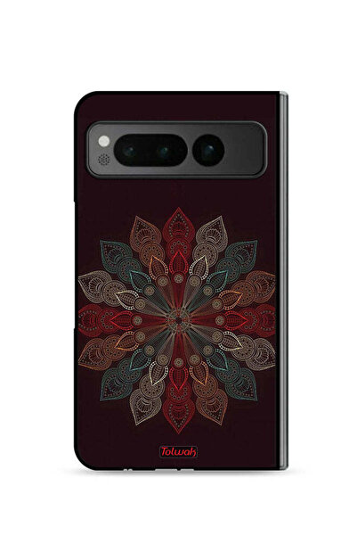 Tolwak غطاء حماية لهاتف جوجل بيكسل فولد 5G بتصميم زهرة ماندالا