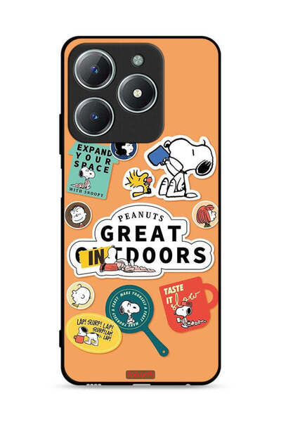 Tolwak غطاء حماية لهاتف Realme C63 4G بملصقات الفول السوداني