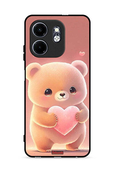 Tolwak غطاء حماية لهاتف إنفينيكس سمارت 9 4G بطبعة باندا صغيرة لطيفة تحمل قلبًا