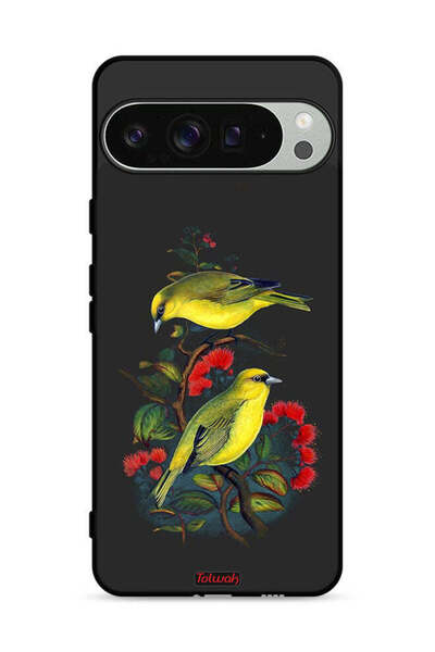 Tolwak غطاء حماية لهاتف Google Pixel 9 Pro بنقشة طيور